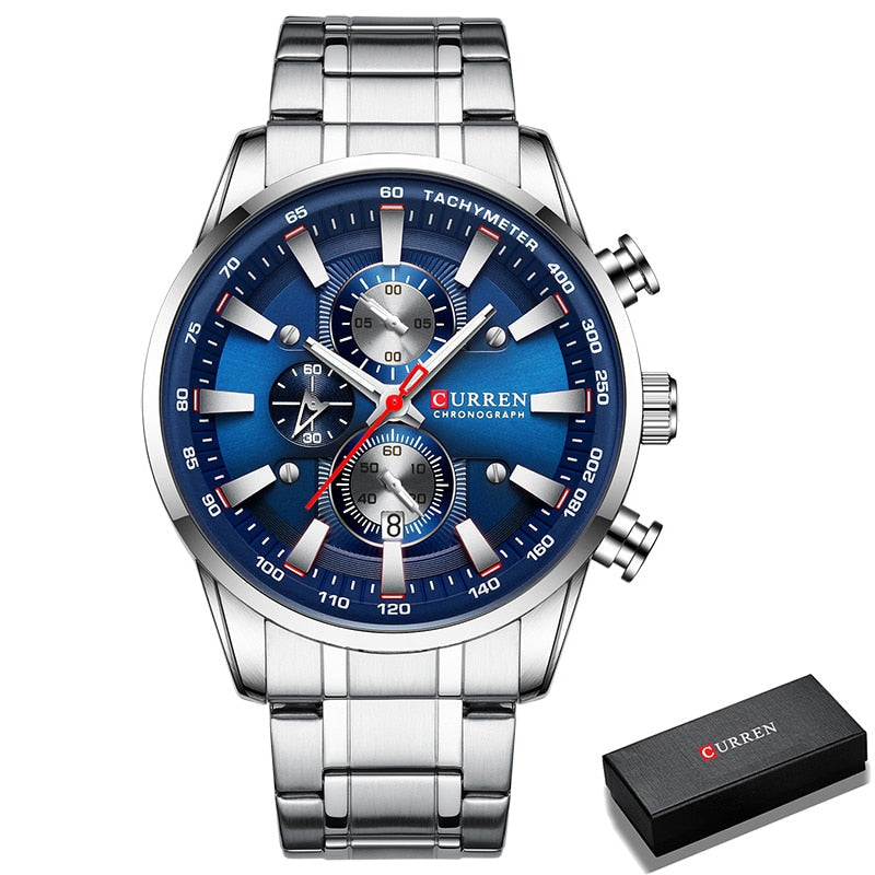 New Watches for Men Top Luxury Brand Quartz Men Watch Sport Waterproof Wrist Watches Chronograph Date Relogio Masculino