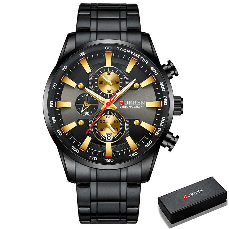 New Watches for Men Top Luxury Brand Quartz Men Watch Sport Waterproof Wrist Watches Chronograph Date Relogio Masculino
