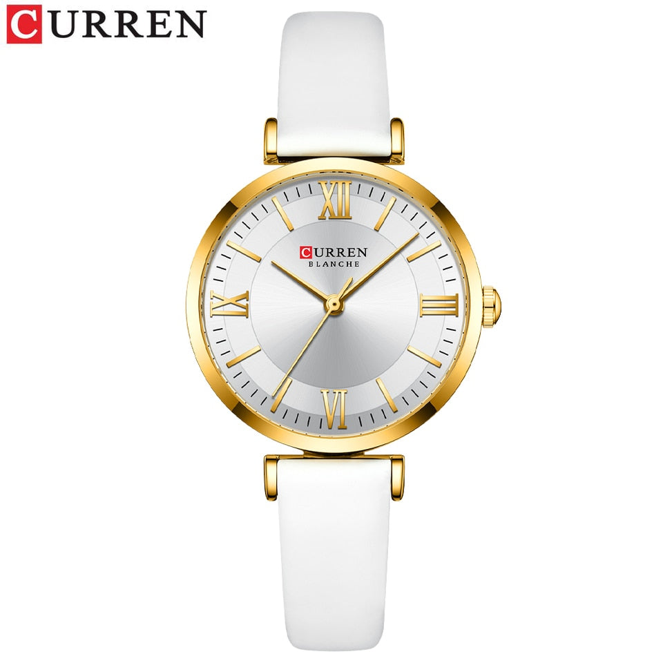 Women Quartz Leather Wristwatches Fashionable Classic Clock Montre femme