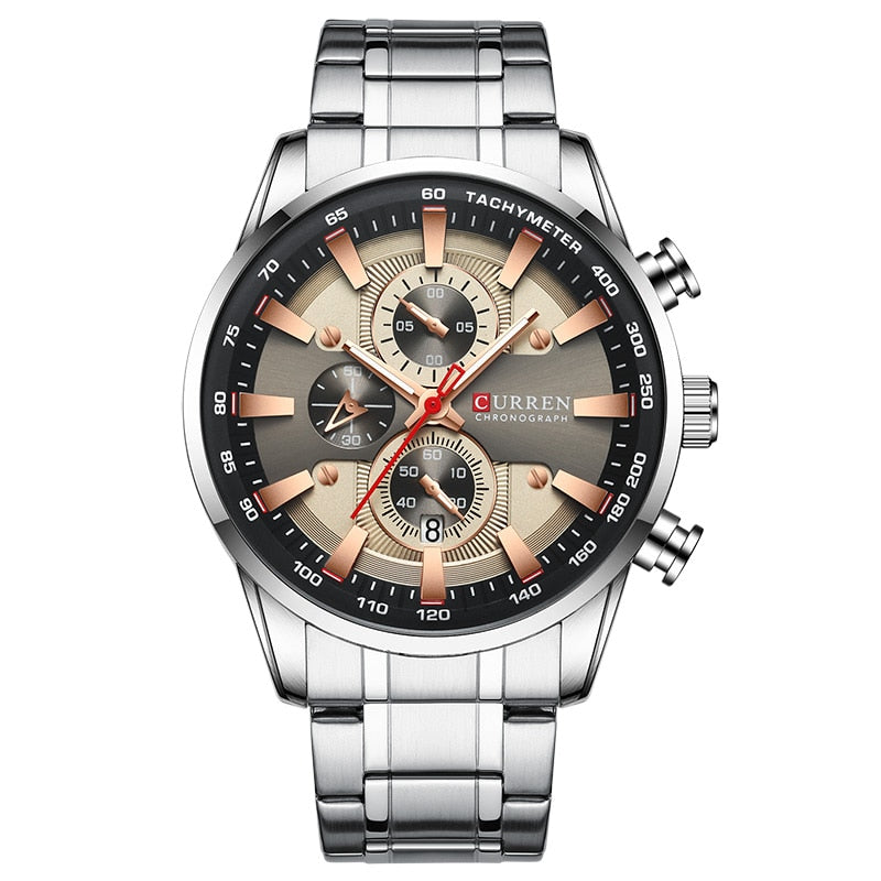New Watches for Men Top Luxury Brand Quartz Men Watch Sport Waterproof Wrist Watches Chronograph Date Relogio Masculino