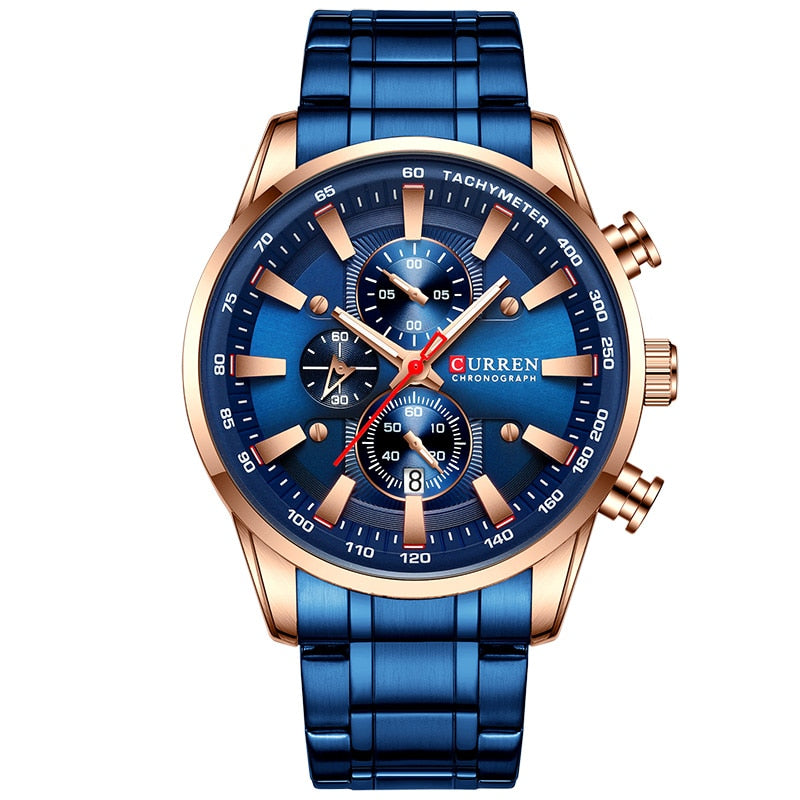 New Watches for Men Top Luxury Brand Quartz Men Watch Sport Waterproof Wrist Watches Chronograph Date Relogio Masculino