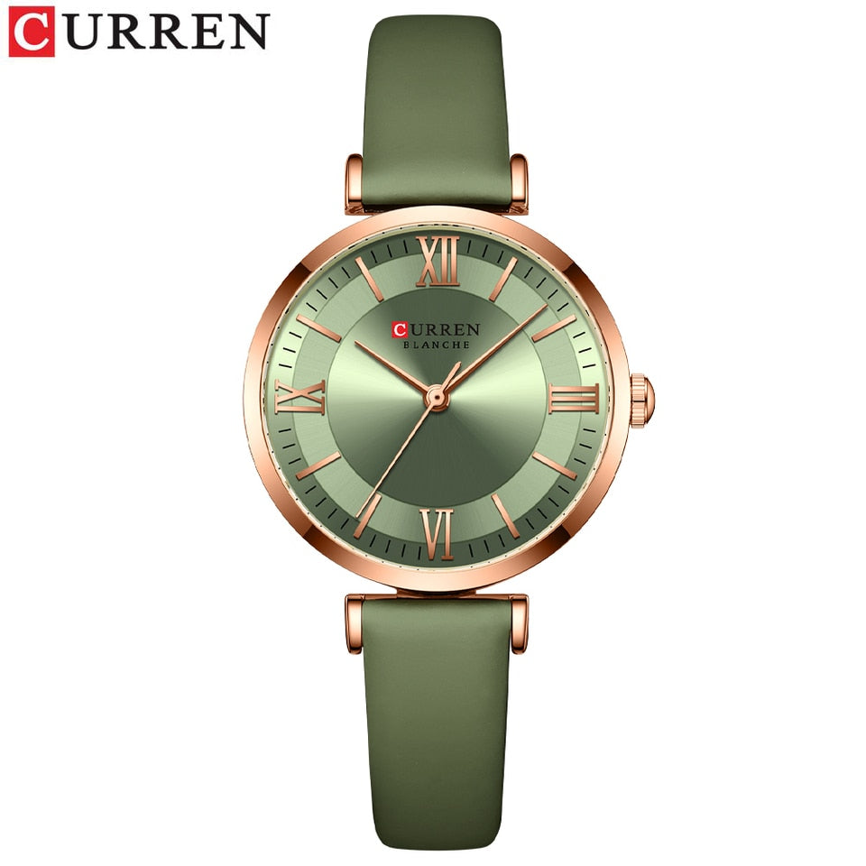 Women Quartz Leather Wristwatches Fashionable Classic Clock Montre femme