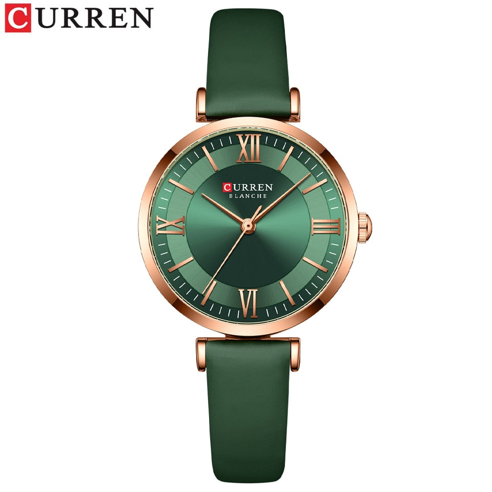 Women Quartz Leather Wristwatches Fashionable Classic Clock Montre femme
