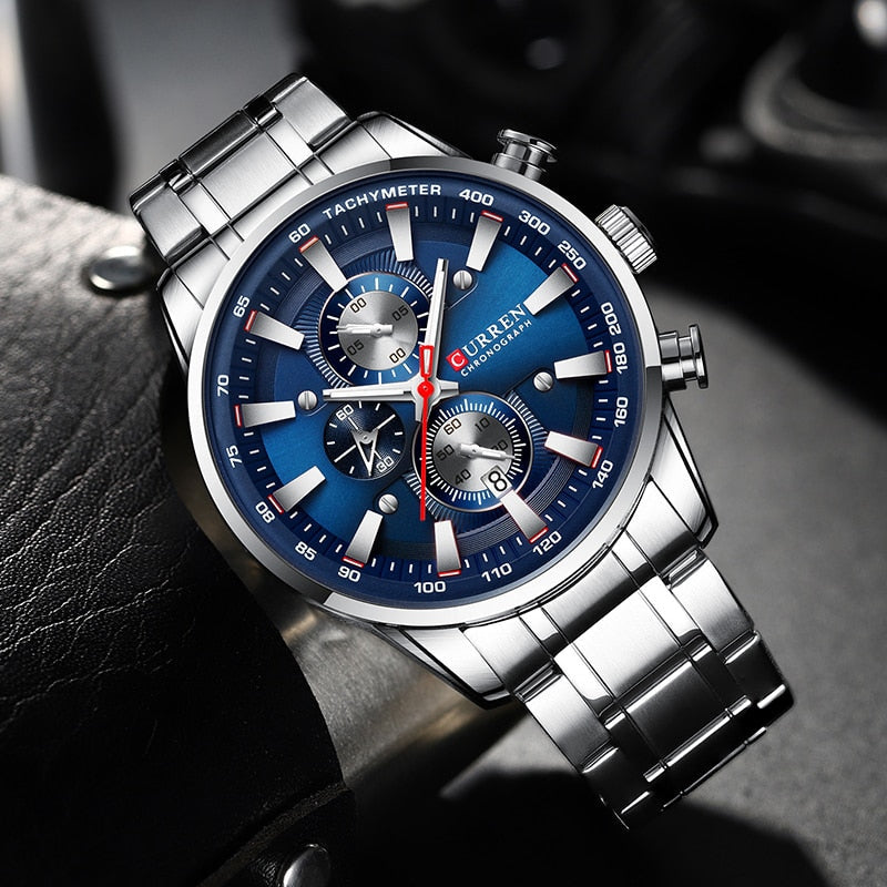 New Watches for Men Top Luxury Brand Quartz Men Watch Sport Waterproof Wrist Watches Chronograph Date Relogio Masculino