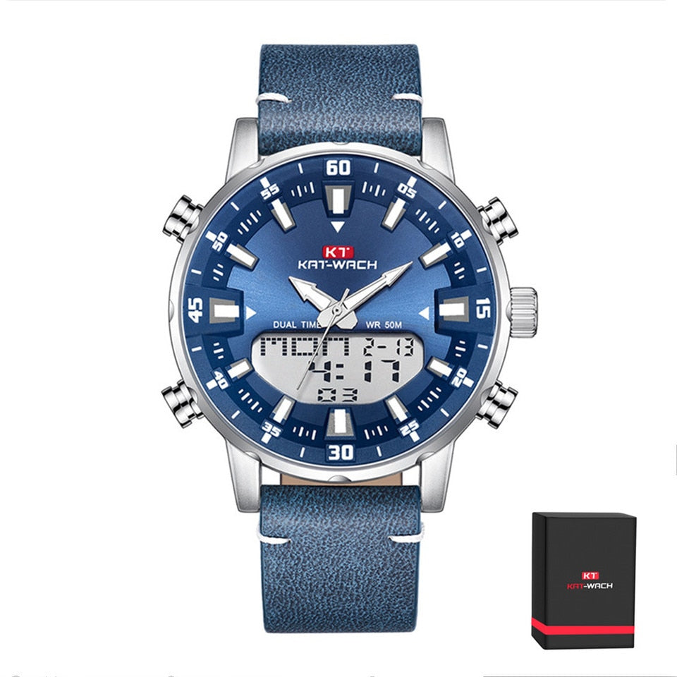 Watch Male Sports Digital Watches Men Waterproof Steel Military Quartz Wristwatch For Men Relogio Masculino