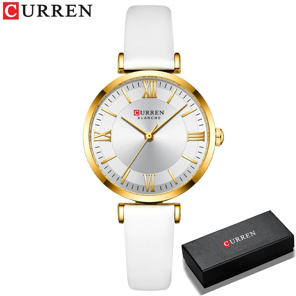 Women Quartz Leather Wristwatches Fashionable Classic Clock Montre femme