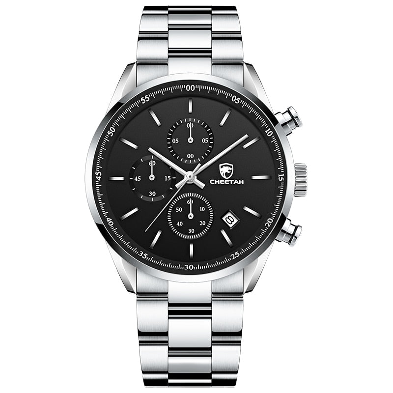 Men Top Brand Luxury Fashion Business Quartz Men Wristwatch Stainless Steel Waterproof Sports Clock