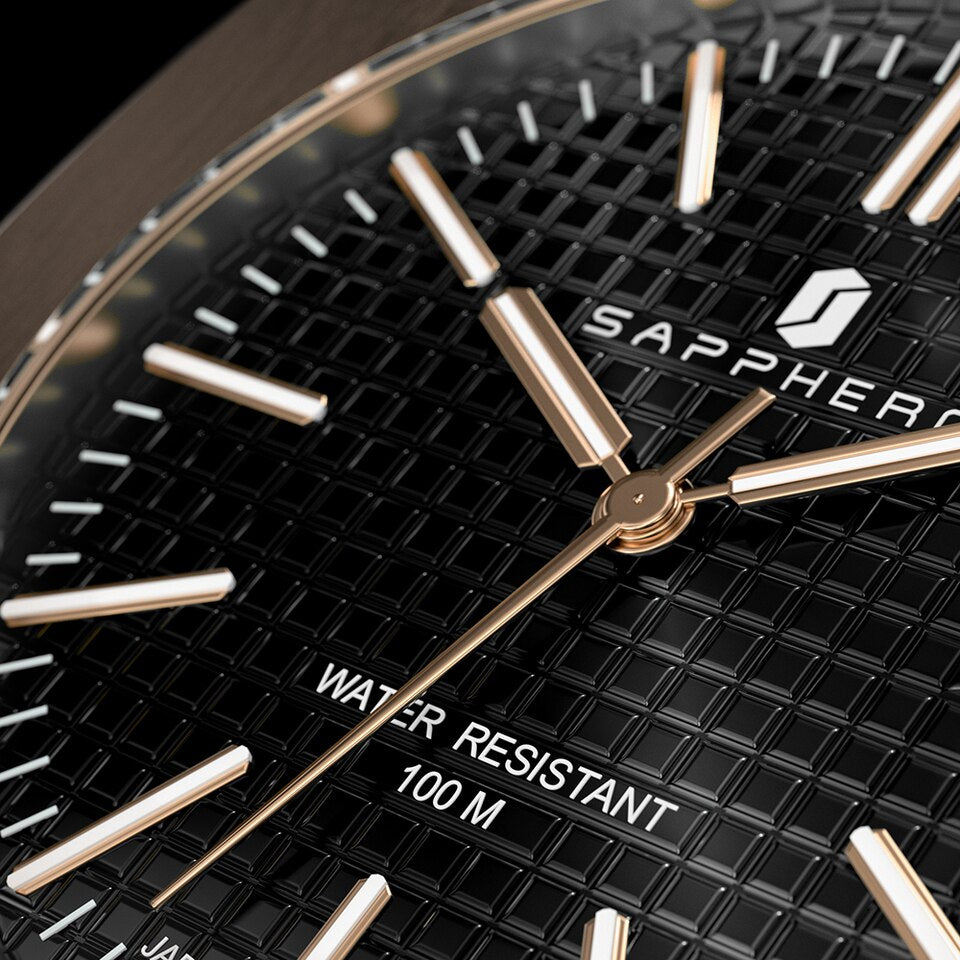 Men Watch 100M Waterproof Stainless Steel Quartz Movement Casual Business Style Wristwatch Luxury Elegant