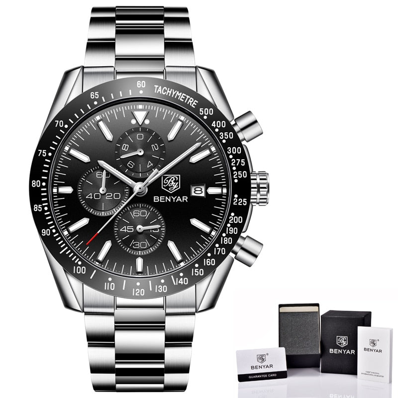 Men Watches Brand Luxury Silicone Strap Waterproof Sport Quartz Chronograph Military Watch Men Clock Relogio Masculino