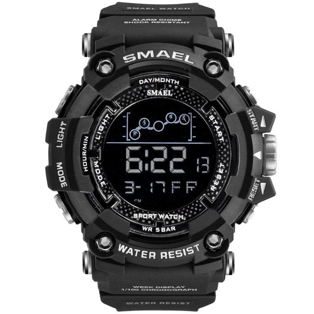 New Men Watch Military Waterproof Sport WristWatch Digital Stopwatches For Men 1802 Military Electronic Watches Male Clock