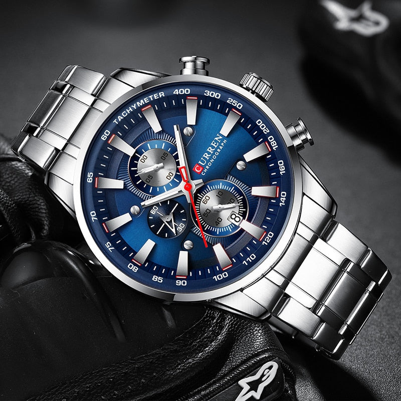 New Watches for Men Top Luxury Brand Quartz Men Watch Sport Waterproof Wrist Watches Chronograph Date Relogio Masculino
