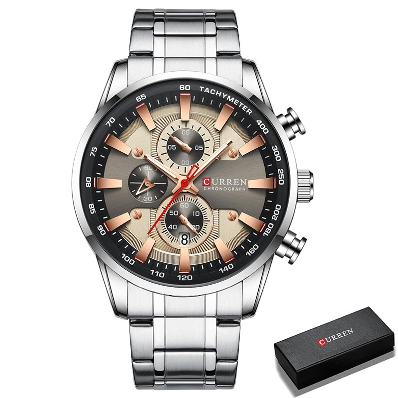 New Watches for Men Top Luxury Brand Quartz Men Watch Sport Waterproof Wrist Watches Chronograph Date Relogio Masculino