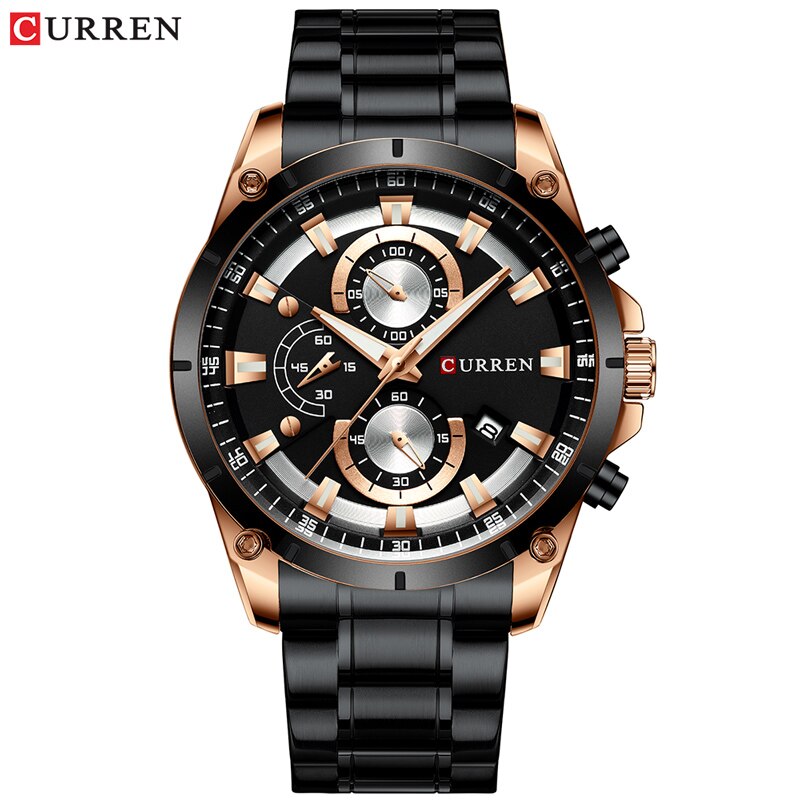 Gold Watches Men Luxury Top Brand CURREN Quartz Wristwatch Fashion Sport and Causal Business Watch Male Clock Reloj Hombres
