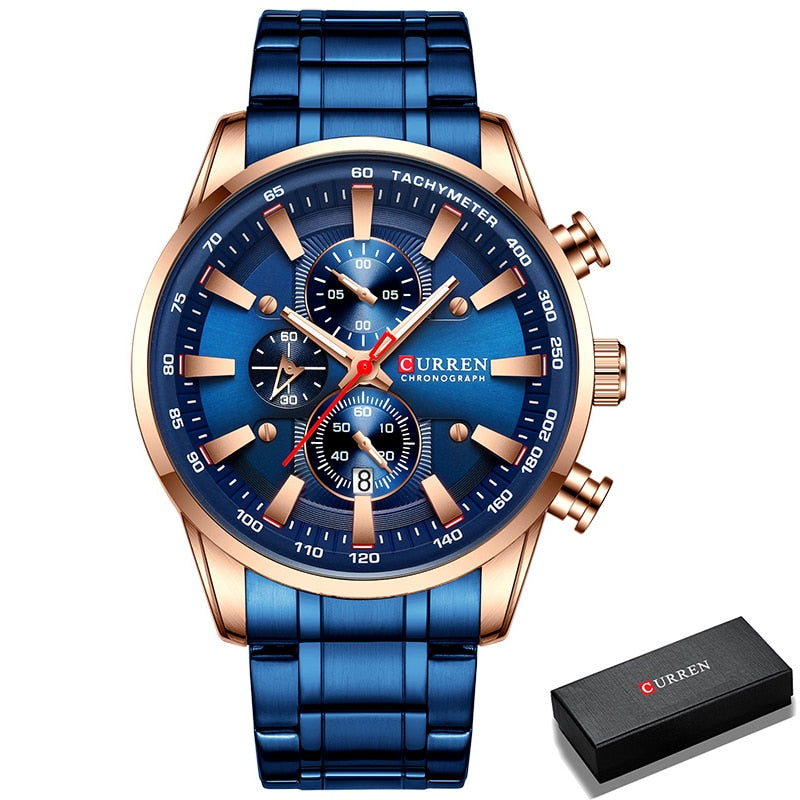 New Watches for Men Top Luxury Brand Quartz Men Watch Sport Waterproof Wrist Watches Chronograph Date Relogio Masculino