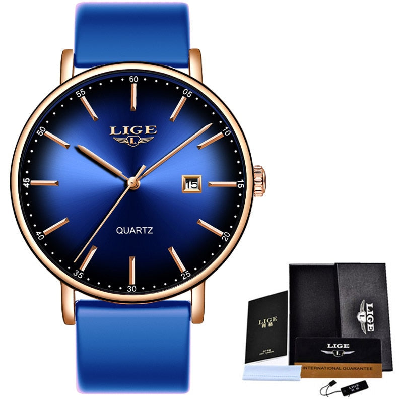 Women Watches Luxury Brand Ultra-thin Calendar Week Quartz Watch Ladies Clocks Mesh Stainless Steel Waterproof Reloj Mujer