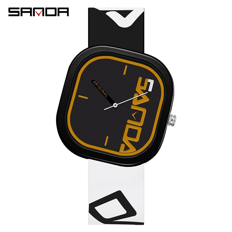 New Fashion Sports Brand Quartz Watch Women Casual Silicone Women Watches black white, China