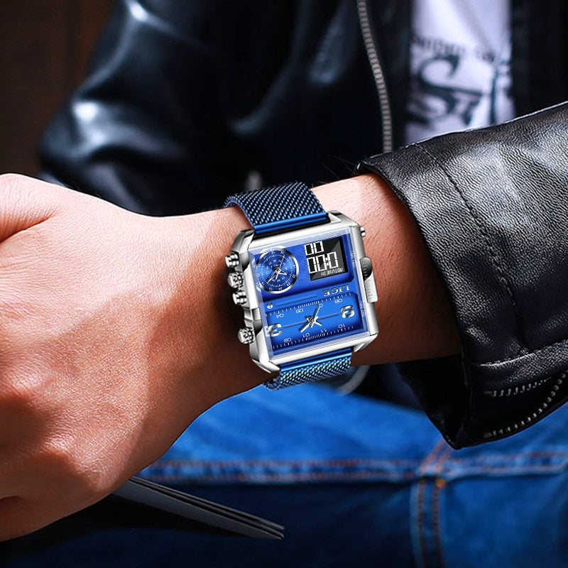 Men Quartz Digital Watch Creative Sport Watches Male Waterproof Wristwatch Montre Homme Clock Relogio Masculino