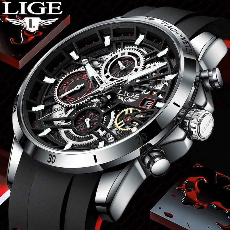 Men Watches Casual Luxury Sport Waterproof Quartz Watch Chronograph Military Watch Men Clock