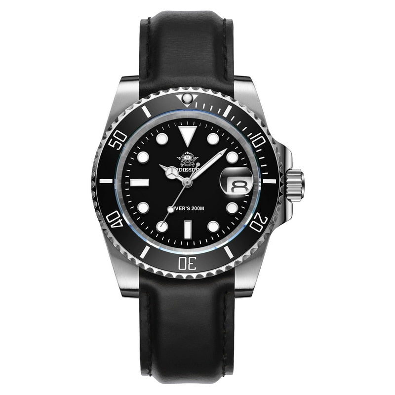 New Fashion Watch Stainless Steel Diver Watch 200M C3Super Luminous Sport Stainless Steel Watch