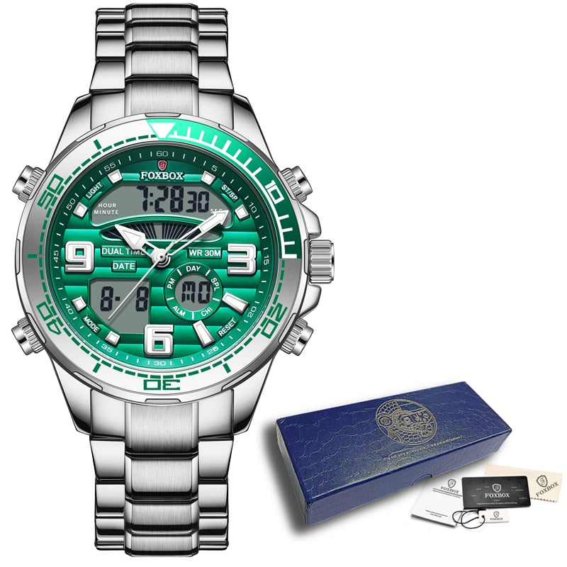 New Men Military Watch Top Luxury Brand Big Dial Sport Watches Mens Chronograph Quartz Wristwatch Date Male Clock Reloj Hombre