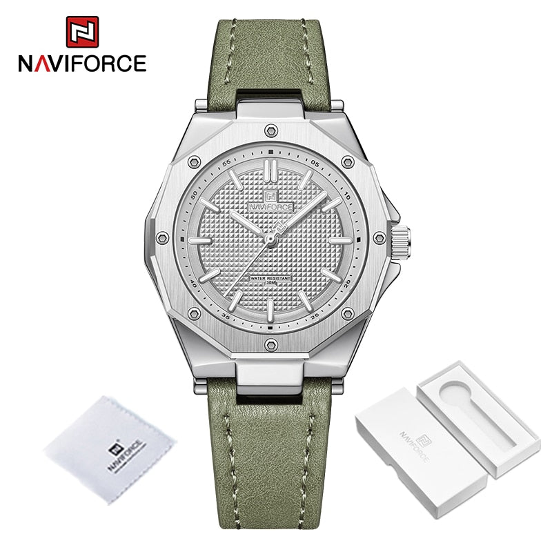 Minimalist Design Sports Watch for Women Casual Quartz Ladies Leather Wrist Watches Polygon Case Female Clock