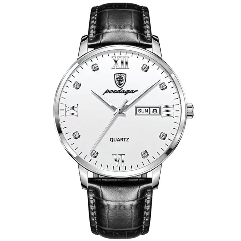 New Men Watches Top Brand Luxury Men Wrist Watch Leather Quartz Watch Sports Waterproof Male Clock Relogio Masculino+Box