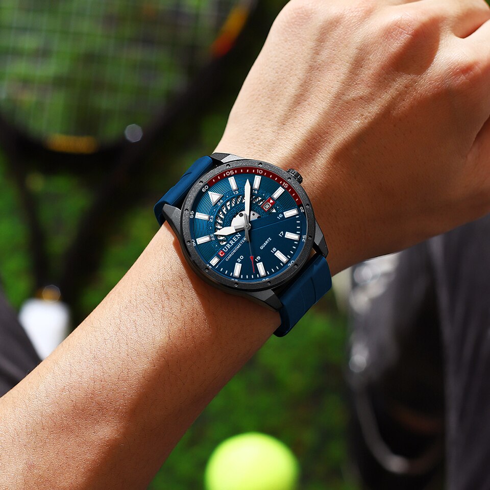 New Men Watch Top Brand Luxury Waterproof Sport Mens Watches Silicone Automatic Date Military Wristwatch