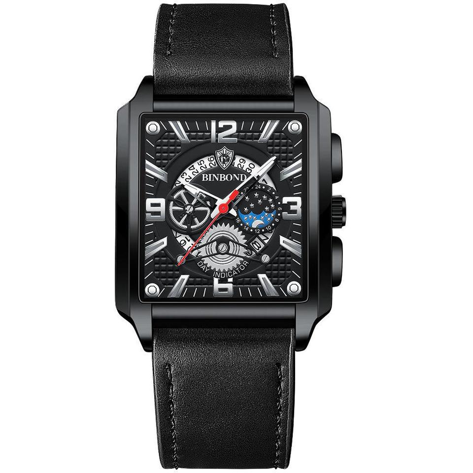 Relogio Masculino Wrist Watches Men Top Brand Luxury Golden Men Watches Gold Big Male Wristwatch Man Square Golden Dial