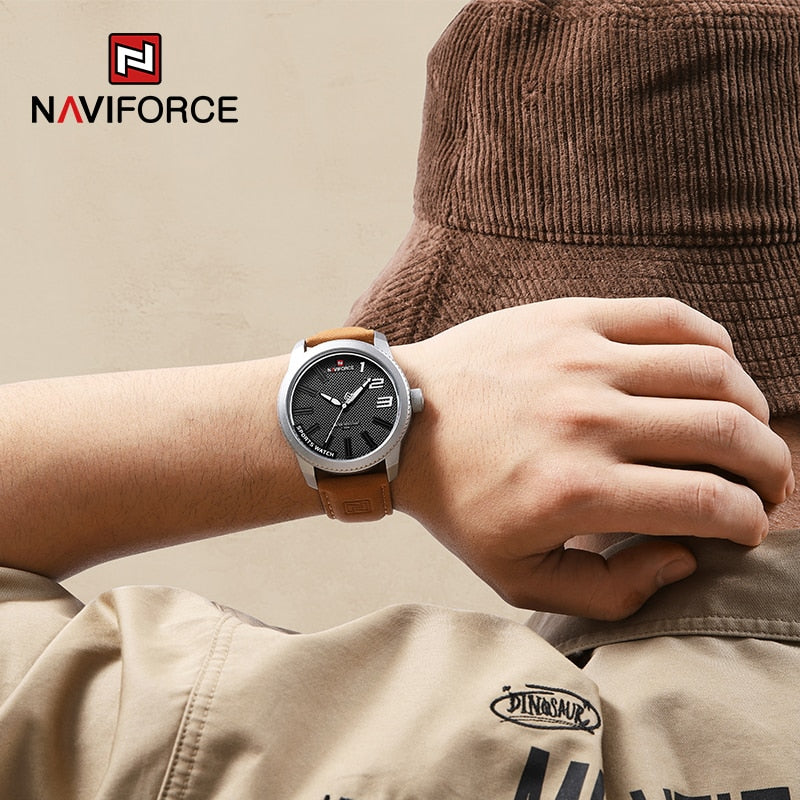 New Quartz Sport Waterproof Clock Fashion Luxury High Quality Male Leather Wrist watch