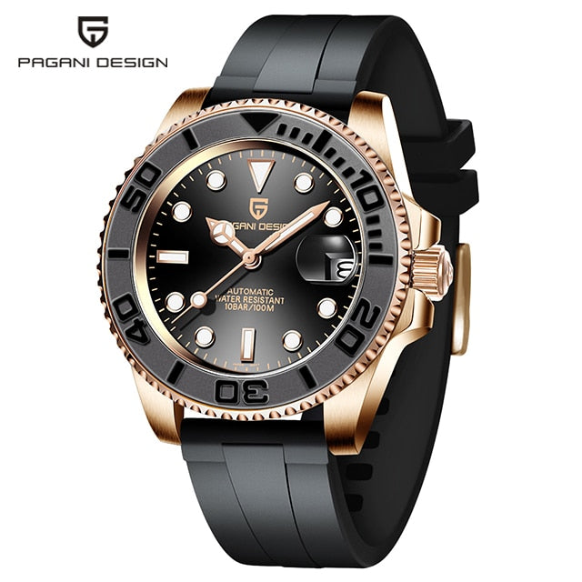 New Sports Men Mechanical Wristwatch Sapphire Luxury Automatic Watch Men Stainless Steel Waterproof Clock
