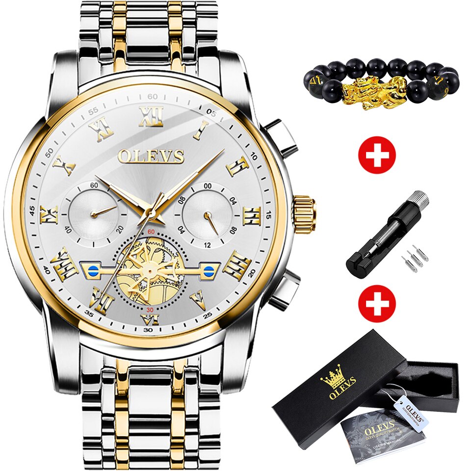 Top Brand Men Watches Classic Roman Scale Dial Luxury Wrist Watch for Man Original Quartz Waterproof Luminous Male reloj