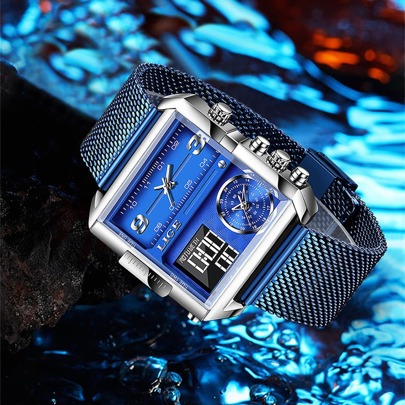 Men Quartz Digital Watch Creative Sport Watches Male Waterproof Wristwatch Montre Homme Clock Relogio Masculino