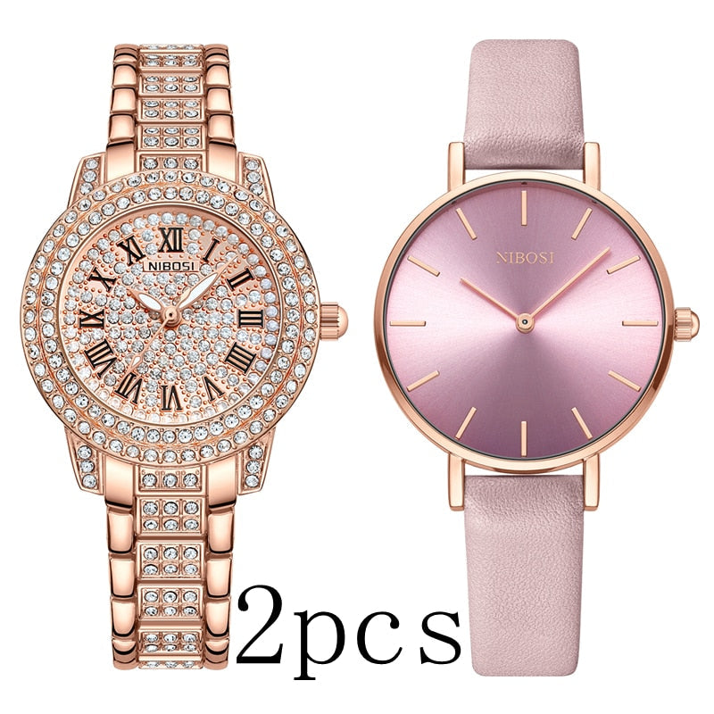 Women Watches Rose Gold Ladies Bracelet Watches Reloj Mujer Creative Waterproof Quartz Watches For Women
