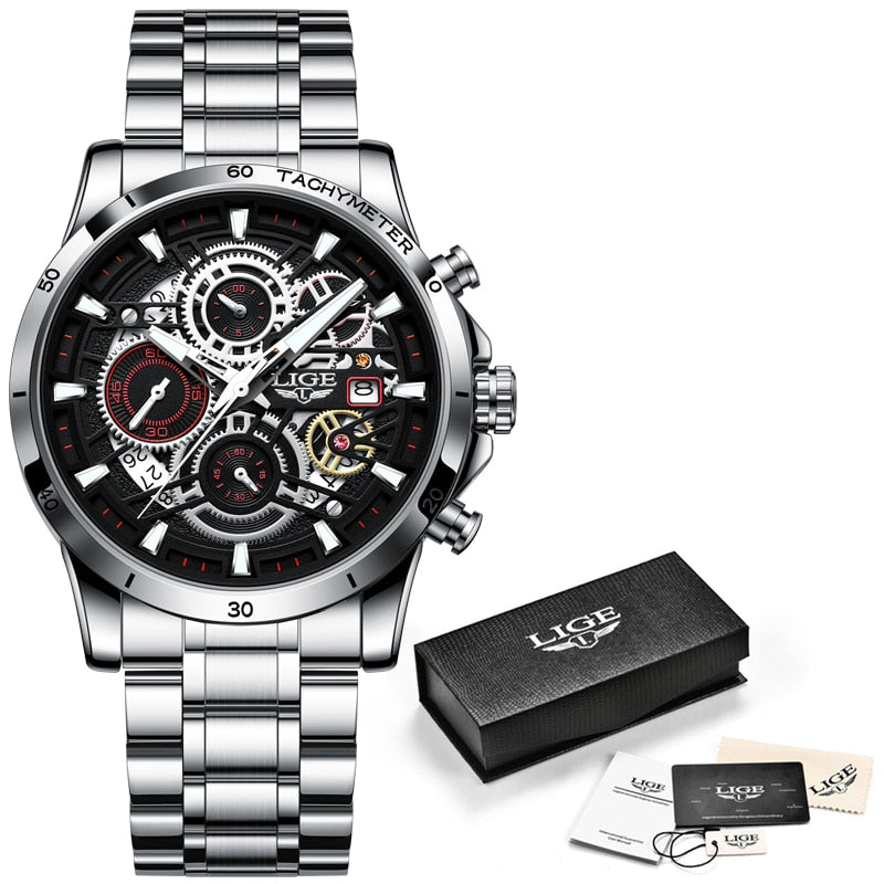 Men Watches Casual Luxury Sport Waterproof Quartz Watch Chronograph Military Watch Men Clock