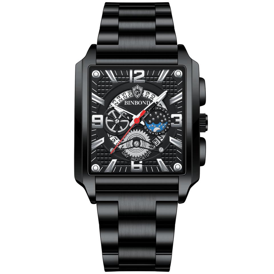 Relogio Masculino Wrist Watches Men Top Brand Luxury Golden Men Watches Gold Big Male Wristwatch Man Square Golden Dial
