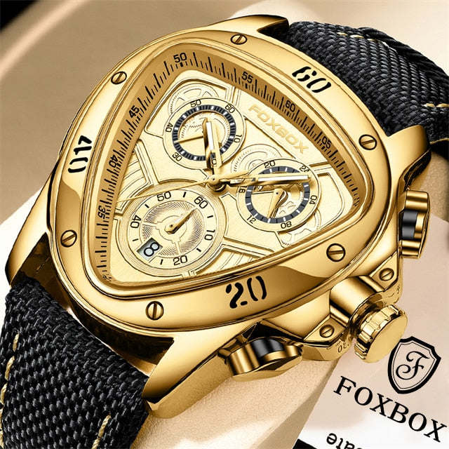 LIGE Chronograph Creative Big Dial Men Watch Top Brand Nylon Strap Military Sports Watches for Men Date Clock Quartz Wrist Watch