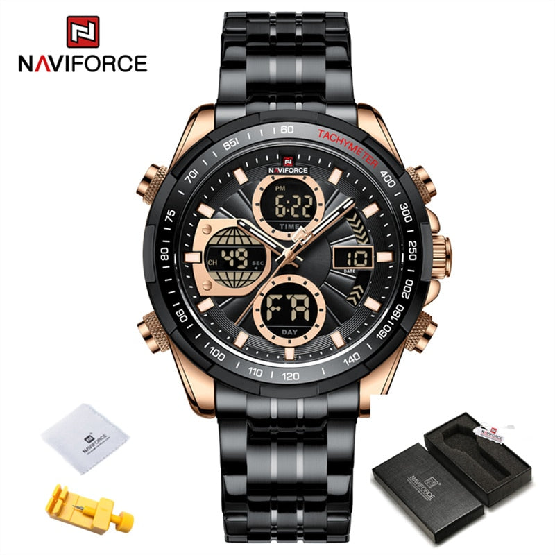 New Military Watches for Men Luxury Original Sports Chronograph Watch Waterproof Quartz WristWatch Clock Gift