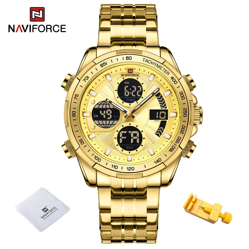 New Military Watches for Men Luxury Original Sports Chronograph Watch Waterproof Quartz WristWatch Clock Gift