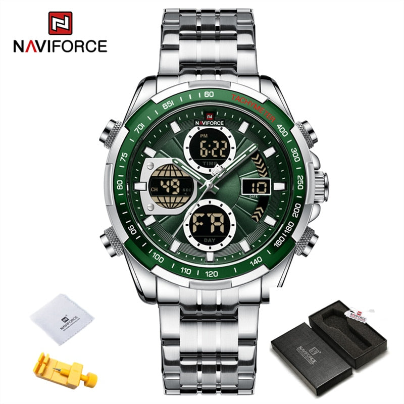 New Military Watches for Men Luxury Original Sports Chronograph Watch Waterproof Quartz WristWatch Clock Gift