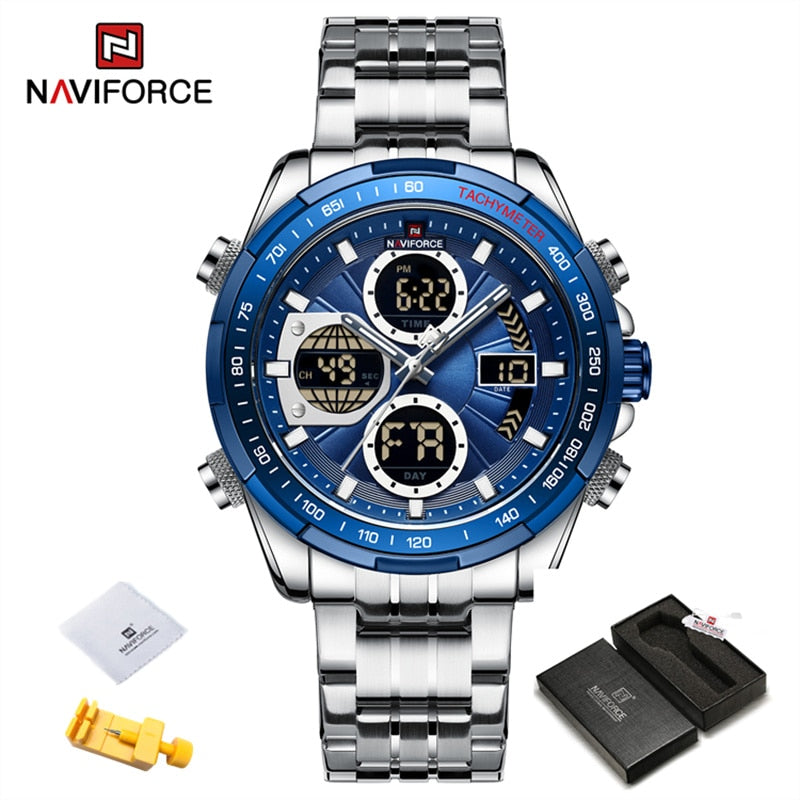 New Military Watches for Men Luxury Original Sports Chronograph Watch Waterproof Quartz WristWatch Clock Gift
