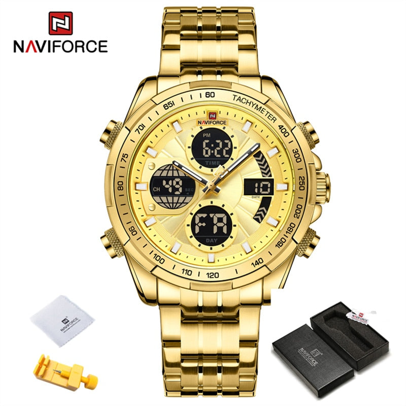 New Military Watches for Men Luxury Original Sports Chronograph Watch Waterproof Quartz WristWatch Clock Gift