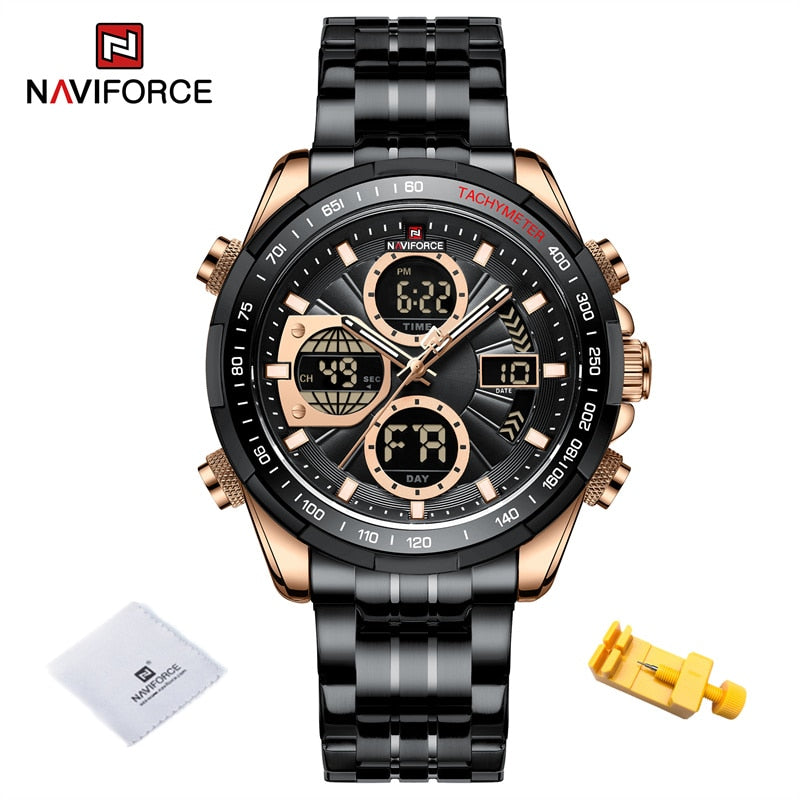 New Military Watches for Men Luxury Original Sports Chronograph Watch Waterproof Quartz WristWatch Clock Gift