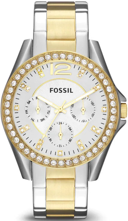 FOSSIL RILEY MULTIFUNCTION TWO-TONE - ES3204 LUXURY WATCH FOR WOMEN