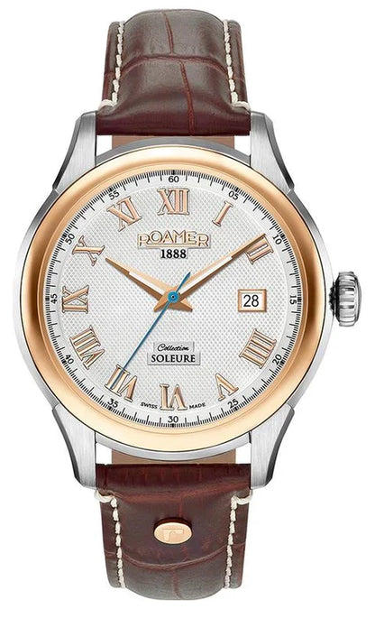 ROAMER SOLEURE AUTOMATIC - 545660-49-12-05 Leather Belt Luxury Watch For Men