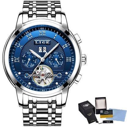 New Men Luxury Mechanical Watches Fashion Top Brand Luxury Business Automatic Mechanical Watch Men Casual Waterproof Watch