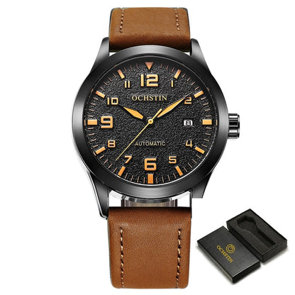 New Men Ochstin Automatic Mechanical Watch Luxury Casual Dress Military Outdoor Sports Army Mens Wristwatches Waterproof Male Clock