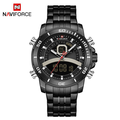 Luxury Watches For Men Fashion Business Digital Wristwatch Military Sport Quartz Man Watch Steel Band Waterproof Clock