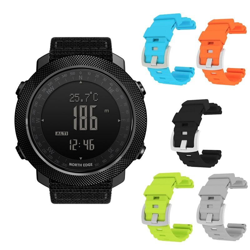 New Men Sport Digital watch Hours Running Swimming Military Army watches Altimeter Barometer Compass waterproof 50m