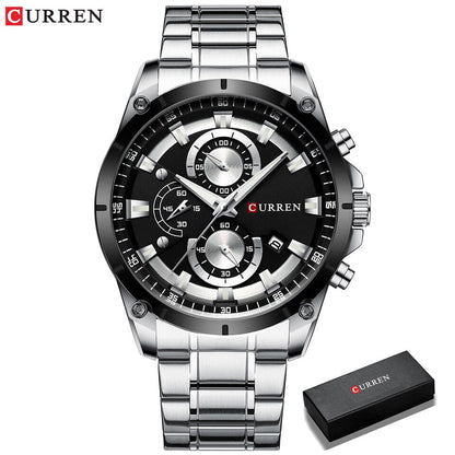 Gold Watches Men Luxury Top Brand CURREN Quartz Wristwatch Fashion Sport and Causal Business Watch Male Clock Reloj Hombres
