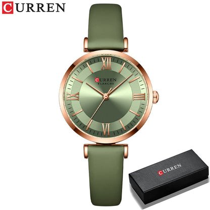 Women Quartz Leather Wristwatches Fashionable Classic Clock Montre femme